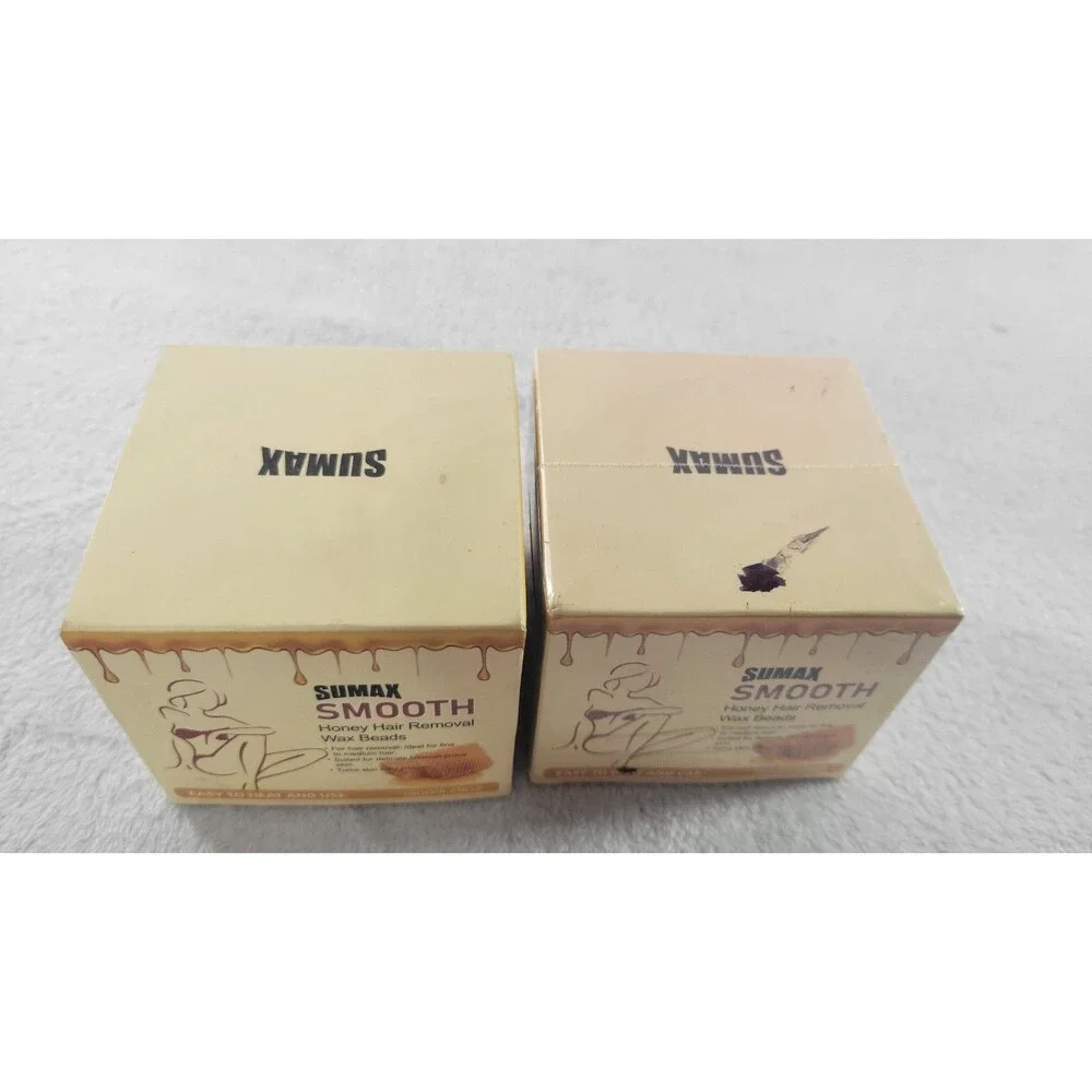 ​2 Pack Sumax Hair Removal Wax Beads 300g Total Smooth Honey Hard Wax Beans New